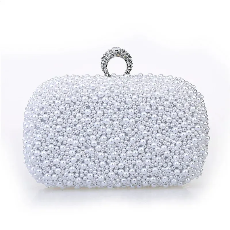 Borsa da sera con anello di perle, cucita a mano, con perline, da donna, di alta qualità, da sposa 240809_voghion.com