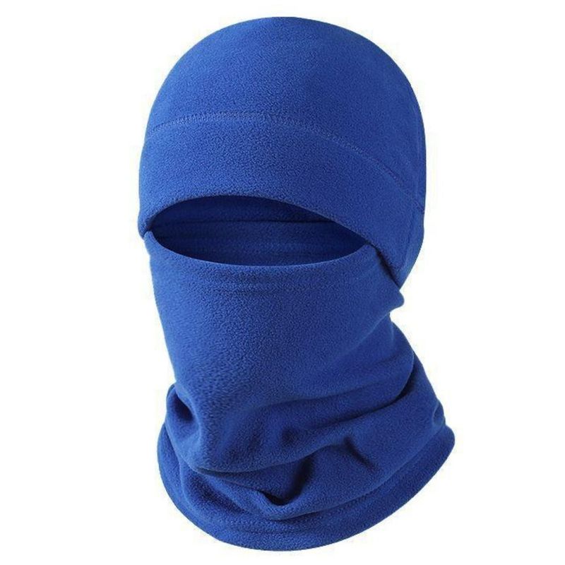 Autumn Winter Men's 2-Piece Polar Fleece Neck Warmer And Face Mask Set For Outdoor Sports_voghion.com
