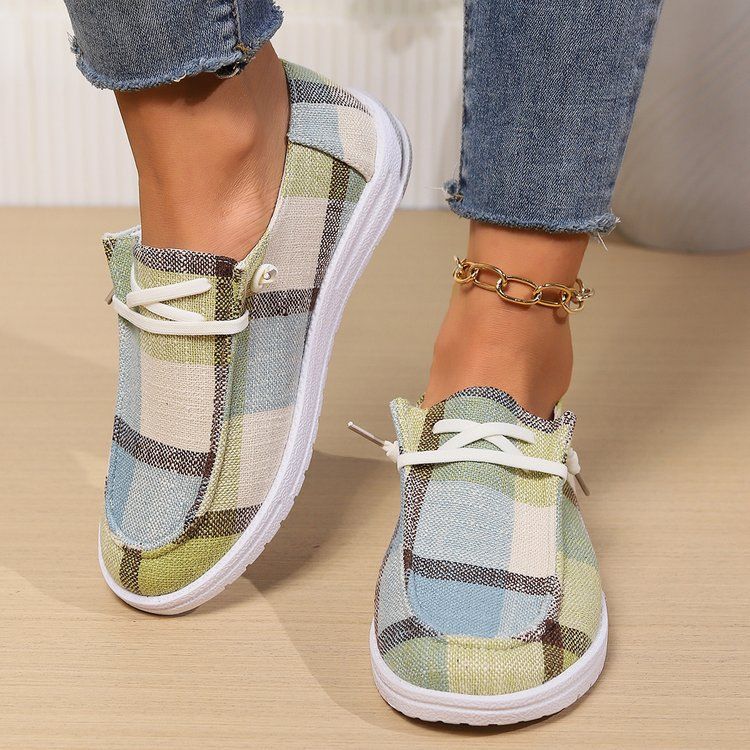 SHLIANG Neue Frauen Leinwand Atmungs Mode Vulkanisierte Sport Frau Casual Flache Weibliche Licht Wanderschuhe SB172_voghion.com