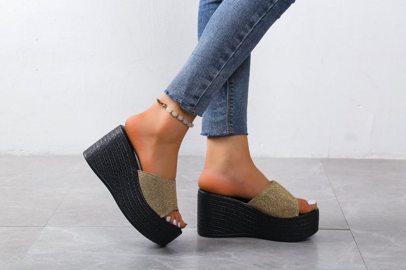 Slipper Muffin Dames Vis Mond Open-teen Plus Size Wedge Hak Platform Flip-flops_voghion.com
