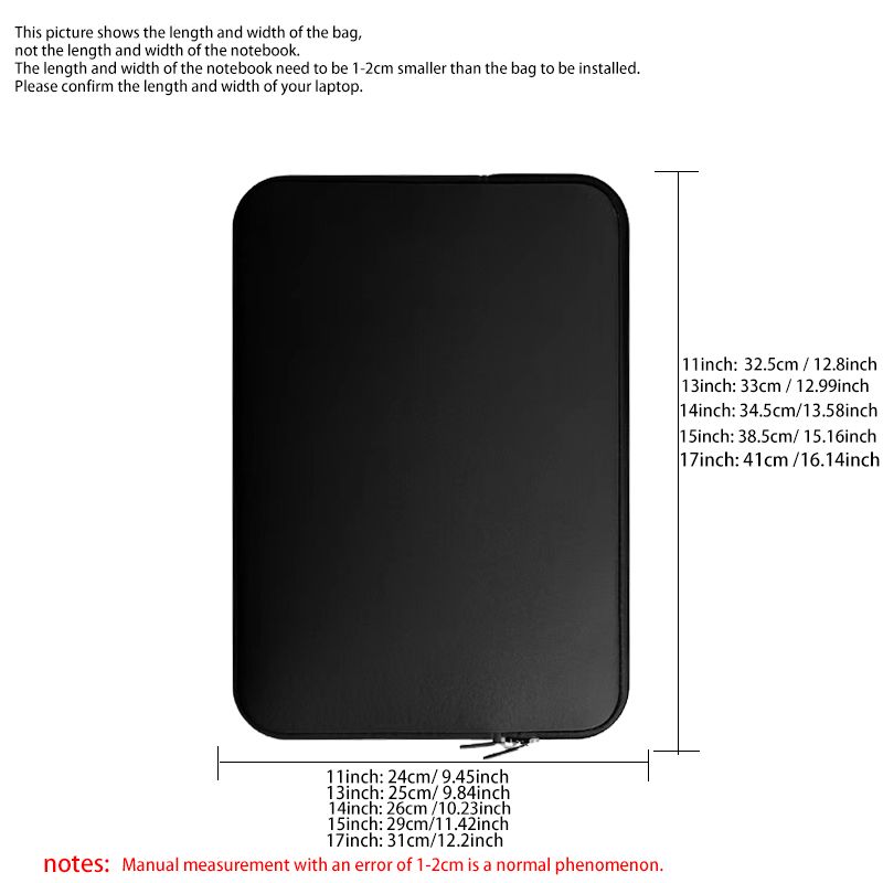 Innenfutter 11 12 13 14 15 17 Zoll Laptoptasche_voghion.com