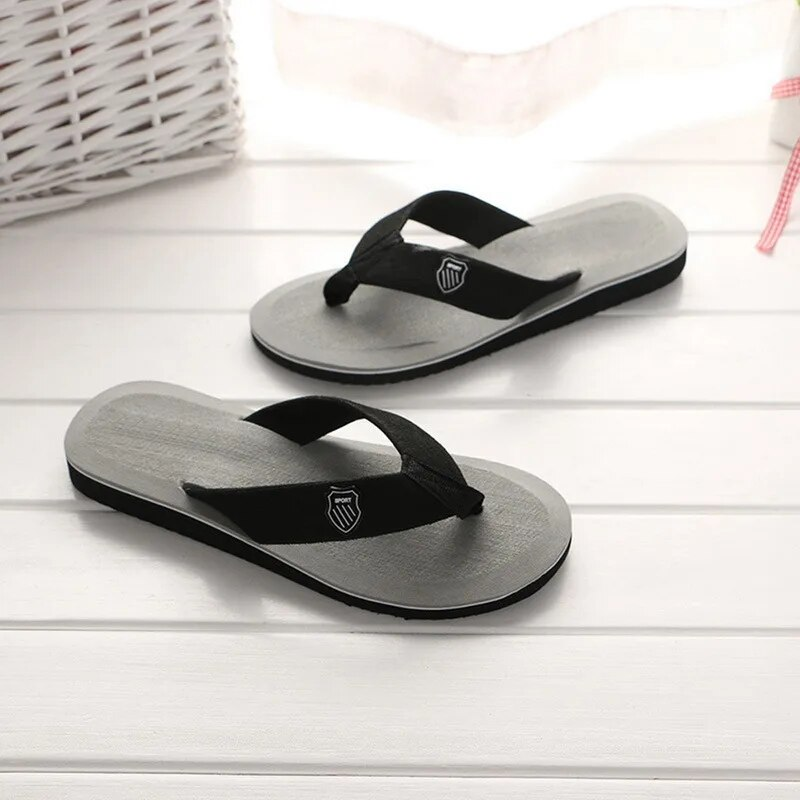 Infradito estivi Sandali da spiaggia Pantofole piatte casual antiscivolo 2023 Scarpe da casa per interni da uomo Scivoli da esterno_voghion.com