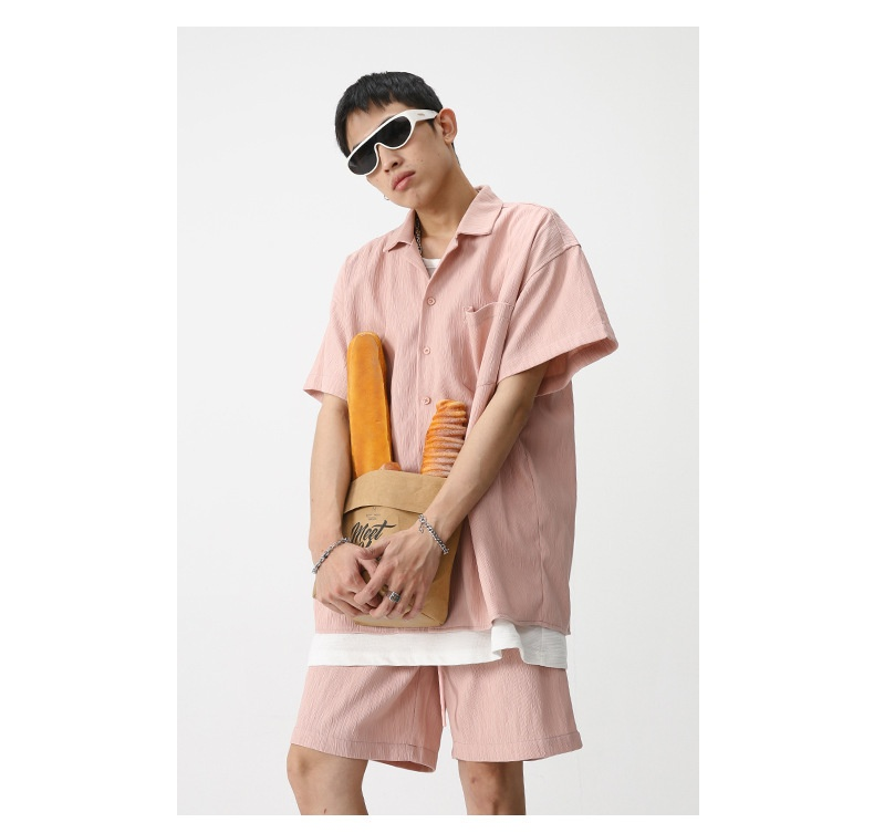 Ropa para hombre MTLCLOTHES | Conjunto deportivo informal de verano 2023, edición coreana, con pantalones cortos, camisas y chaquetas a la moda_voghion.com
