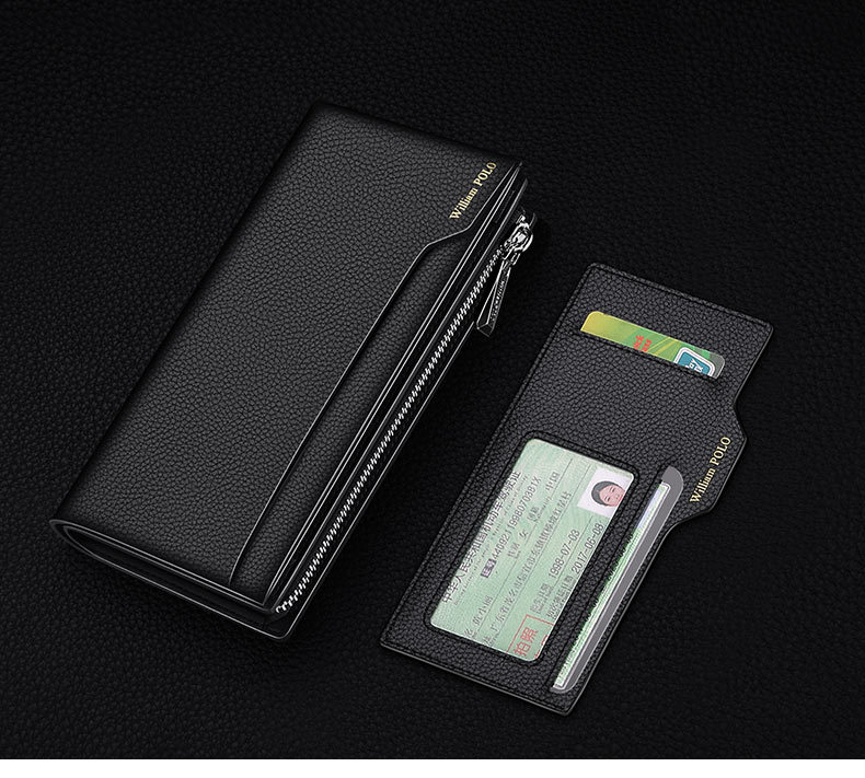 Emperor Paul Long Headcoat - Cartera de piel de vacuno de gran capacidad para hombre_voghion.com