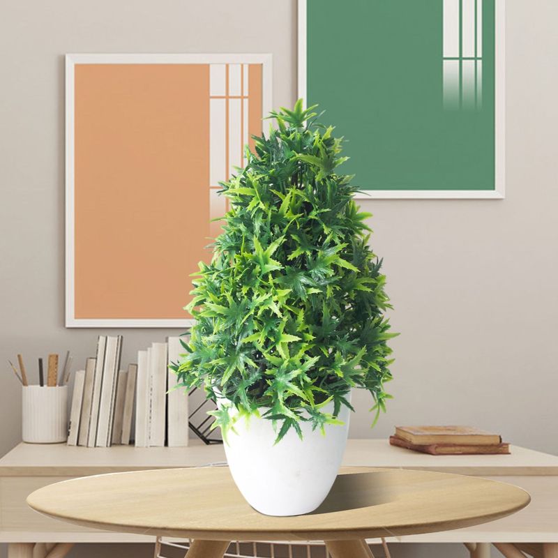 Simulazione albero di Natale bonsai plastica pianta verde fiore pianta in vaso piccola decorazione per la casa ornamenti da tavolo_voghion.com