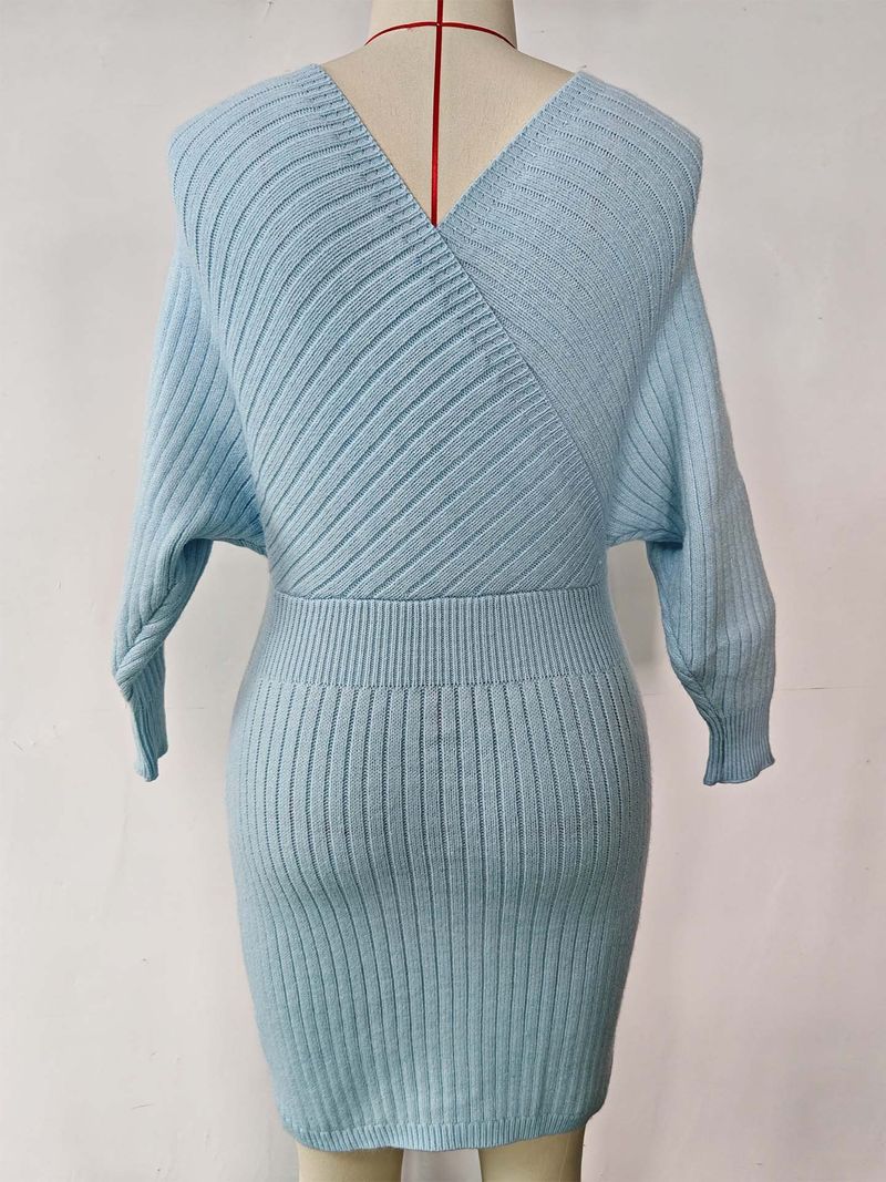 Maglione sexy con scollo a V per donna_voghion.com