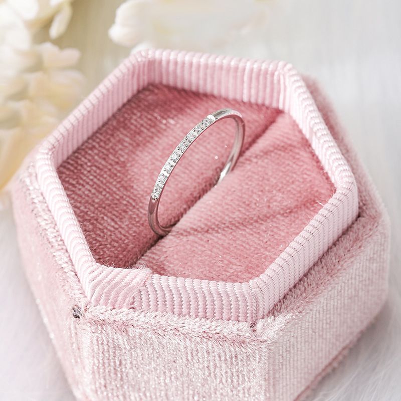 Super Flash Coil Acht Diamantringe, Leichte Luxus-Nische High-End-Sensing-Stacking für Damen, Tragen Von Titanstahl, Nicht Verblassender, Ultrafeiner, Schlichter Ring Ri_voghion.com