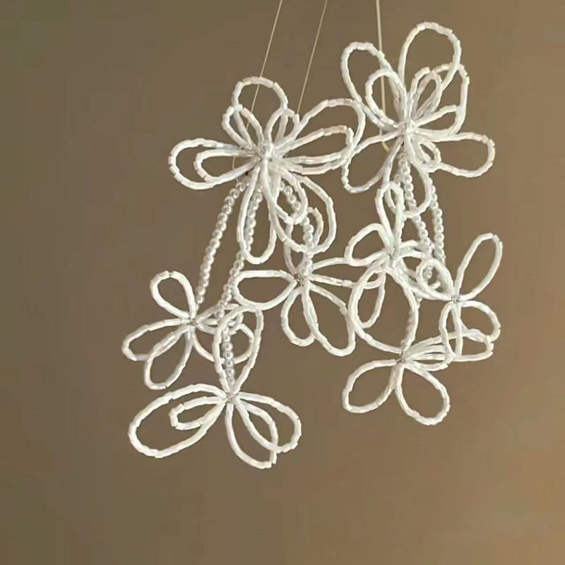 Orecchini Silver Needle, freschi e dolci fiori, stile nuova vacanza estiva, orecchini di lusso leggeri di Instagram coreano_voghion.com