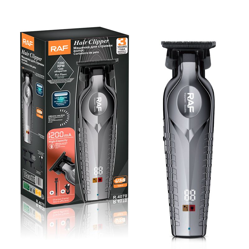 RAF Hair Trimmer, Three-Hour Battery Life Multi-Functional Electric Clipper With USB Interface_voghion.com