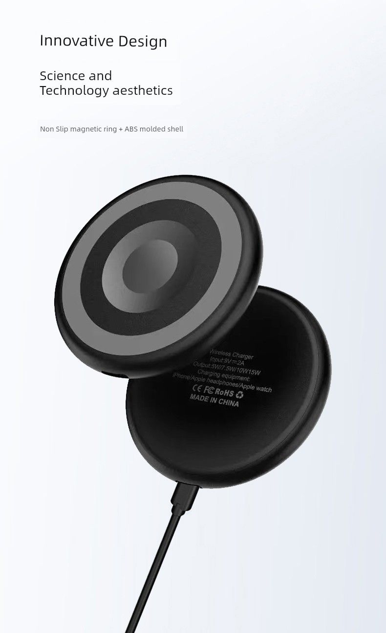 Super Compatible Three-in-One Magnetic Wireless Fast Charge 15W Charger Suitable For Iphone15 Headset Support_voghion.com
