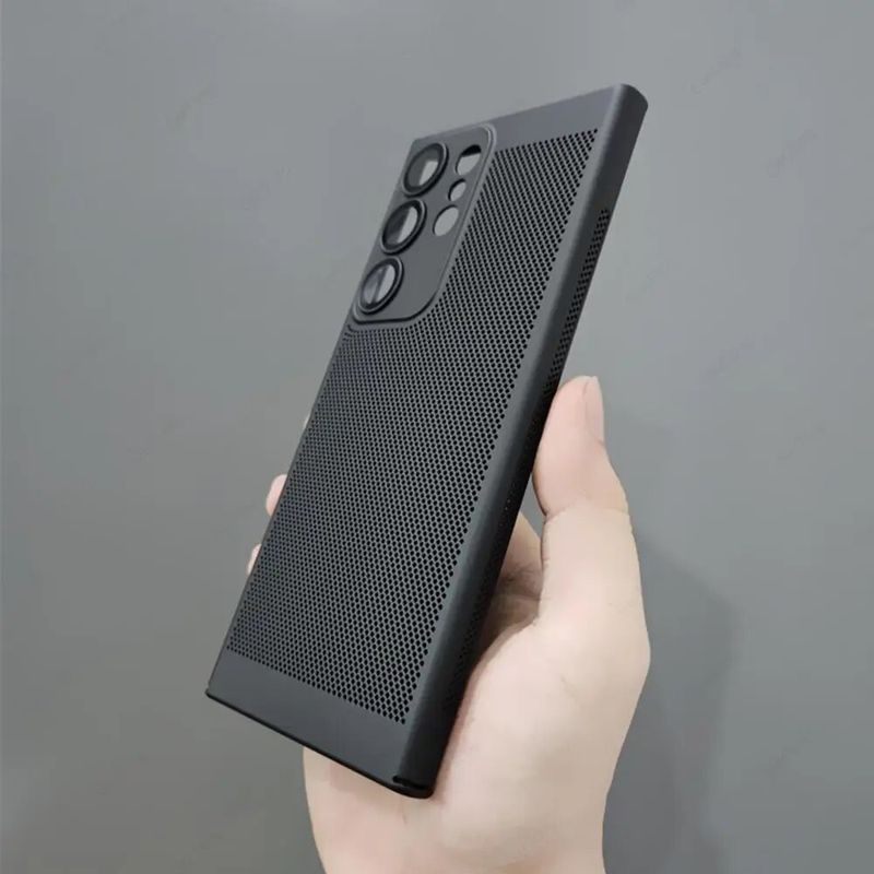 Warmteafvoer telefoonhoesje voor Samsung Galaxy S24 S22 S21 Ultra S20 FE S23 Plus S20FE Schokbestendige koeling Harde pc-hoes_voghion.com