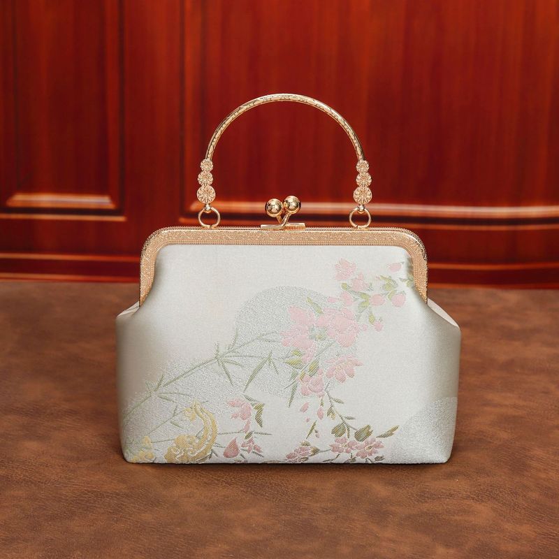 Borsa a tracolla in seta ricamata nazionale Qipao per donna, stile cinese, 2025, con chiusura a strappo_voghion.com