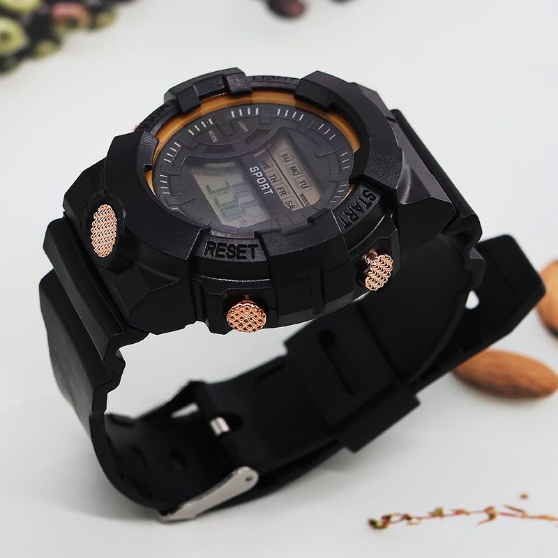 Einfache wasserdichte Studentenparty leuchtende Outdoor-Multifunktions-Elektronikuhr_voghion.com