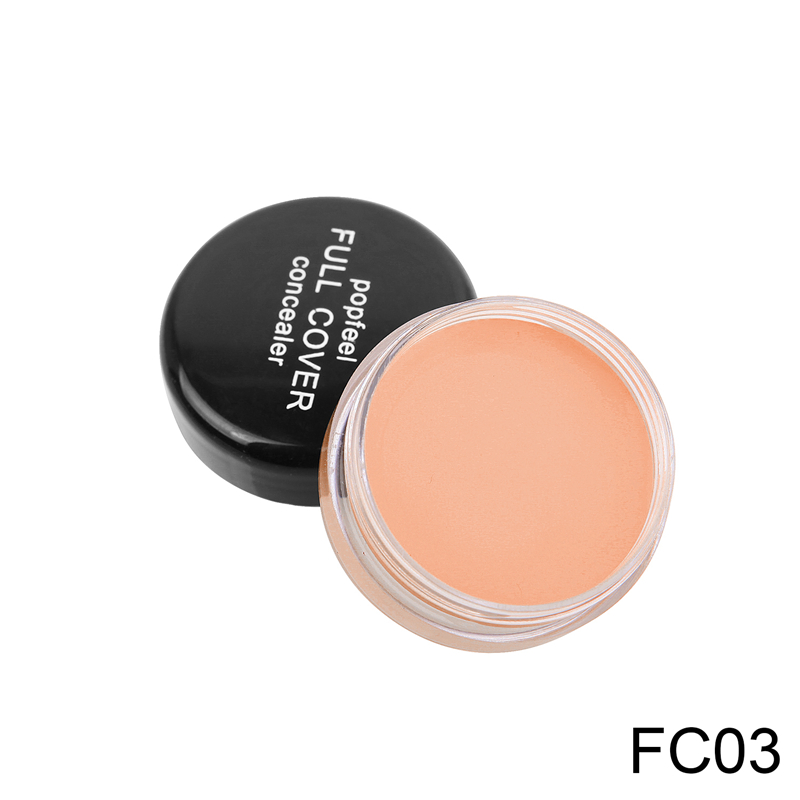Concealer Foundation Cream Makeup Base Professional Full Coverage Freckles Cover Acne Spots and Dark Circles Facial Makeup_voghion.com