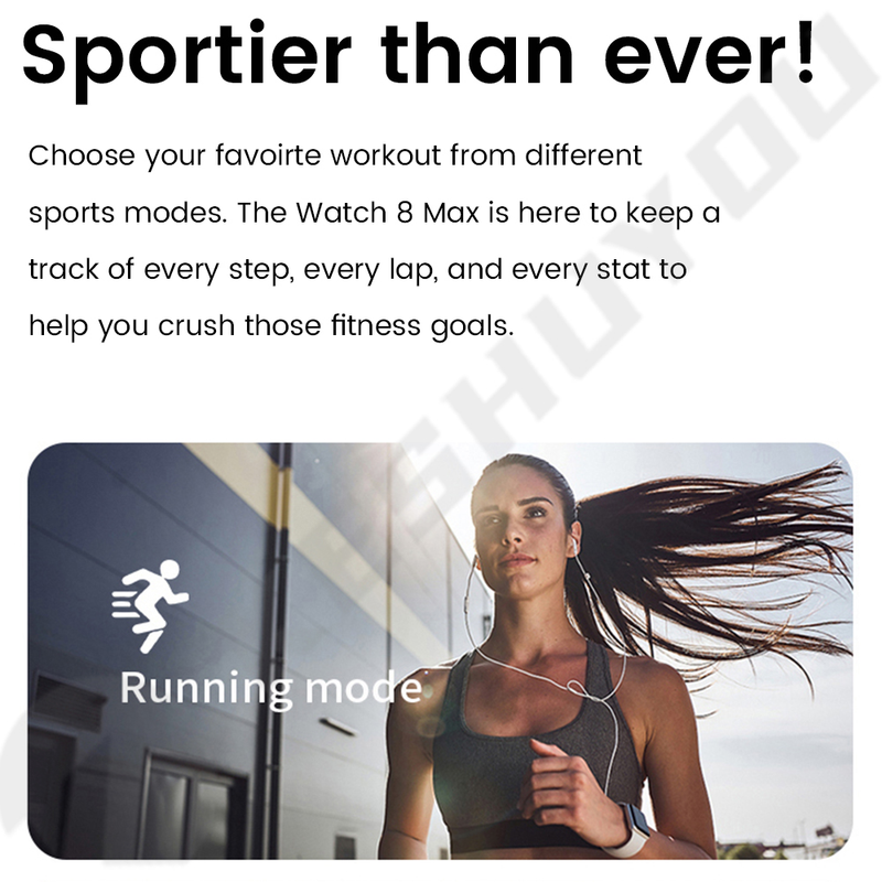 2023 Smart Women Series 2.0 "Bildschirm Bluetooth Anruf Herzfrequenz Blutdruck Männer Smartwatch für Apple IWO Watch 8_voghion.com