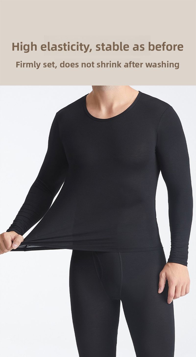 Men's Thermal Underwear Thin Top And Pants Autumn Clothes Set For Men_voghion.com