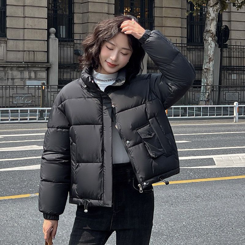 Grensoverschrijdende buitenlandse handel daalt en 2024 nieuwe damesmode Koreaanse versie losse kraag brood kort katoen winter Down_voghion.com