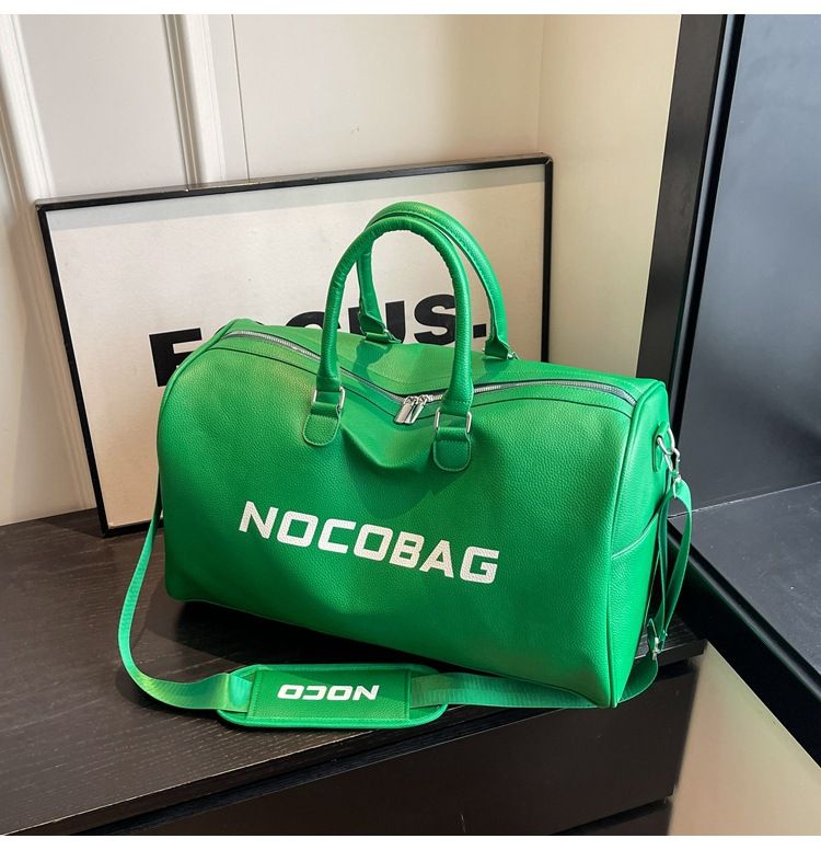 Kostengünstige Leder-Fitness-Frauen-koreanische Cross-Body-Sport-Minimalist-Briefgepäck-Reisetasche mit großer Kapazität_voghion.com