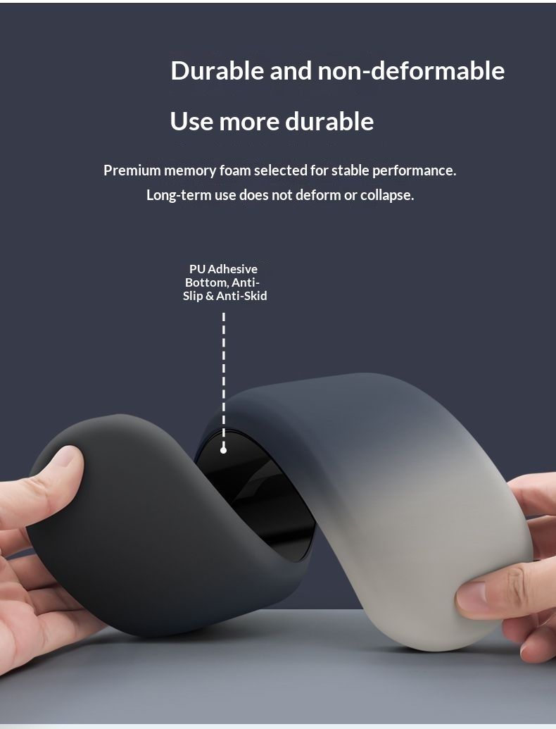 NeoGear Tastaturablage aus Memory-Schaumstoff, Mauspad, Handgelenkauflage für Damen und Herren, Anti-Ermüdung_voghion.com