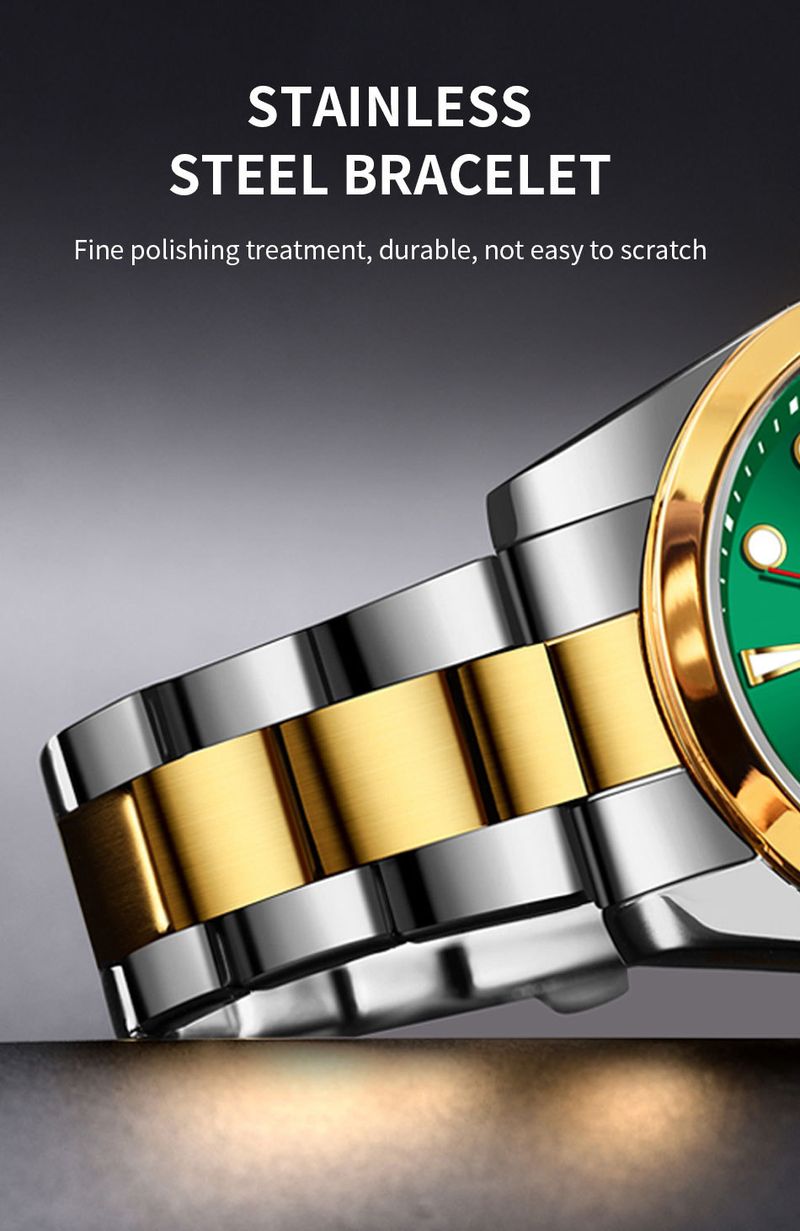 Schlanke Herrenuhr aus Edelstahl mit Datumsanzeige, wasserdichtem Quarzwerk, minimalistischem Design für den Alltag_voghion.com