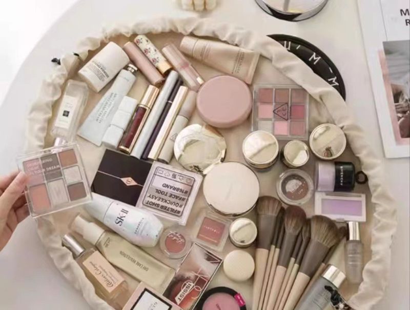 Nuovo Lazy Makeup, borsa da viaggio portatile con coulisse, grande capacità, impermeabile_voghion.com