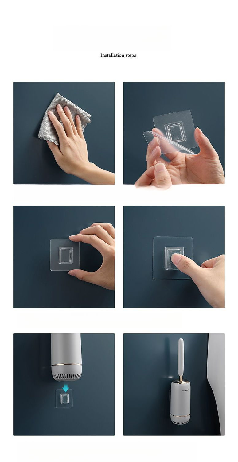 Scopino per WC in silicone stile hotel - Manico extra lungo | Qualità professionale
_voghion.com