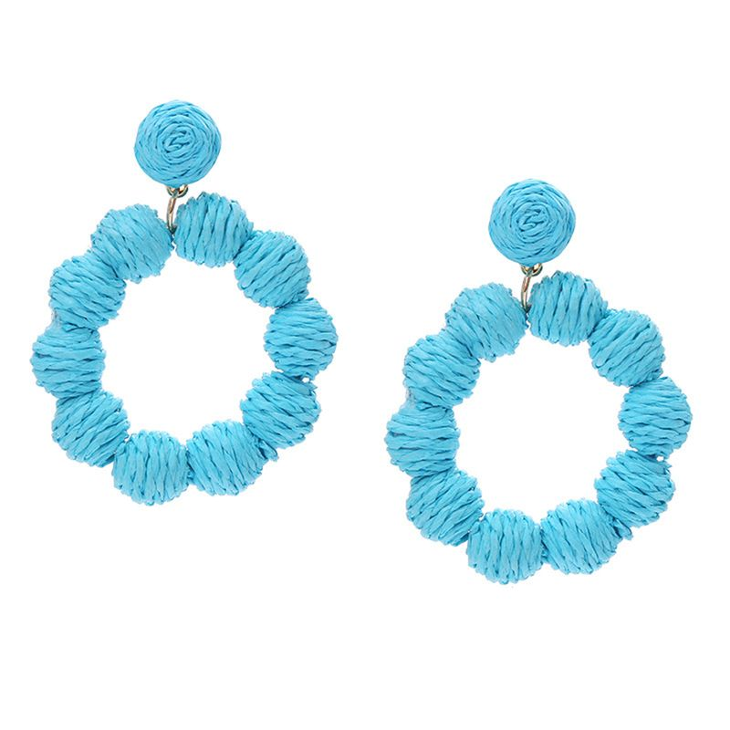 Yamaler 1 Paar tropfenförmige, runde Ohrringe im Urlaubsstil, baumelnde Ohrringe für den Urlaub_voghion.com