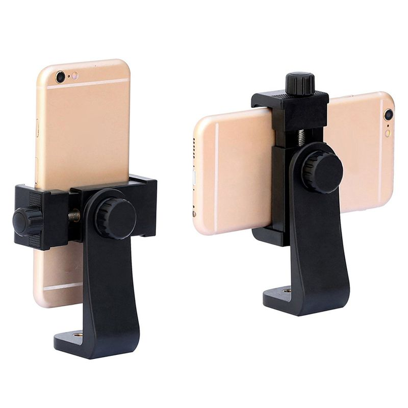 Kunjiuyou Universal Smartphone Cell Phone Holder Tripod Adjustable Clamp Mount Adapter-Black_voghion.com