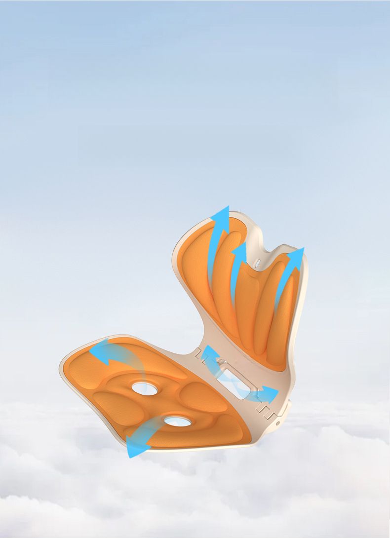 Öğrenciler ve Çocuklar İçin Katlanabilir Bel Destek Yastığı, Ofis Bel Sırt Yastığı, Uzun Oturma Eseri, Yeni Yıl_voghion.com