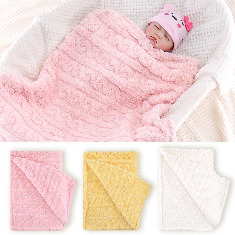 Solid Color Taffeta Baby Blanket Super Soft Newborn Swaddle Blanket Warm Children's Blanket Lightweight And Comfortable_voghion.com
