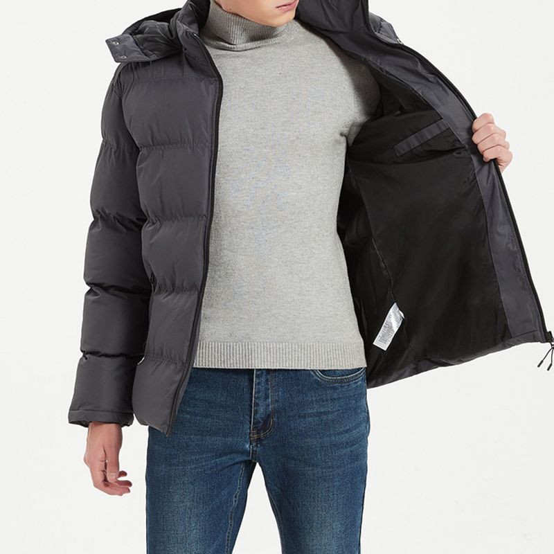 "Stylische Pufferjacke mit Kapuze für Herren – Leicht und wasserabweisend für den Stadtverkehr (Schwarz/Marineblau/Anthrazit/Weiß) – Trendige Streetwear-Passform S-XXL"_voghion.com