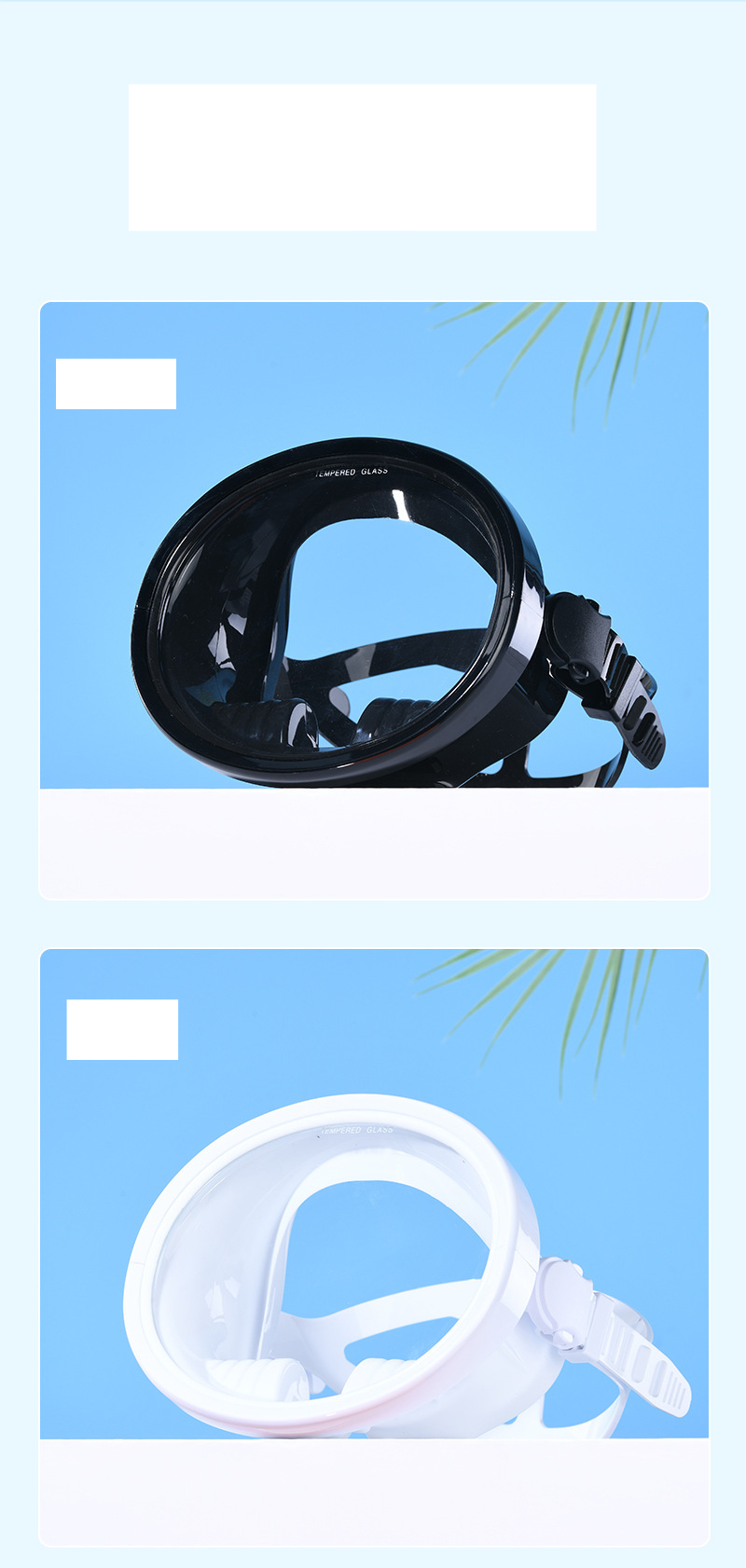 Hd diving goggles Fog-proof, waterproond explosion-proof silicone Swimming fisherman fishing snorkeg mirror_voghion.com