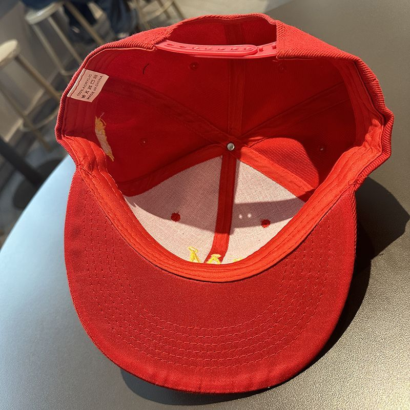 Hip Hop Men's Women's Flat brim Spring and Autumn Baseball Big Headed Street Dance Trendy Person Straight Board American_voghion.com