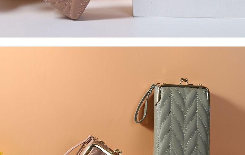 Bolso para teléfono móvil para mujer, moderno, multifuncional, bandolera con cremallera, color sólido, sencillo, mini, versátil, tipo billetera_voghion.com