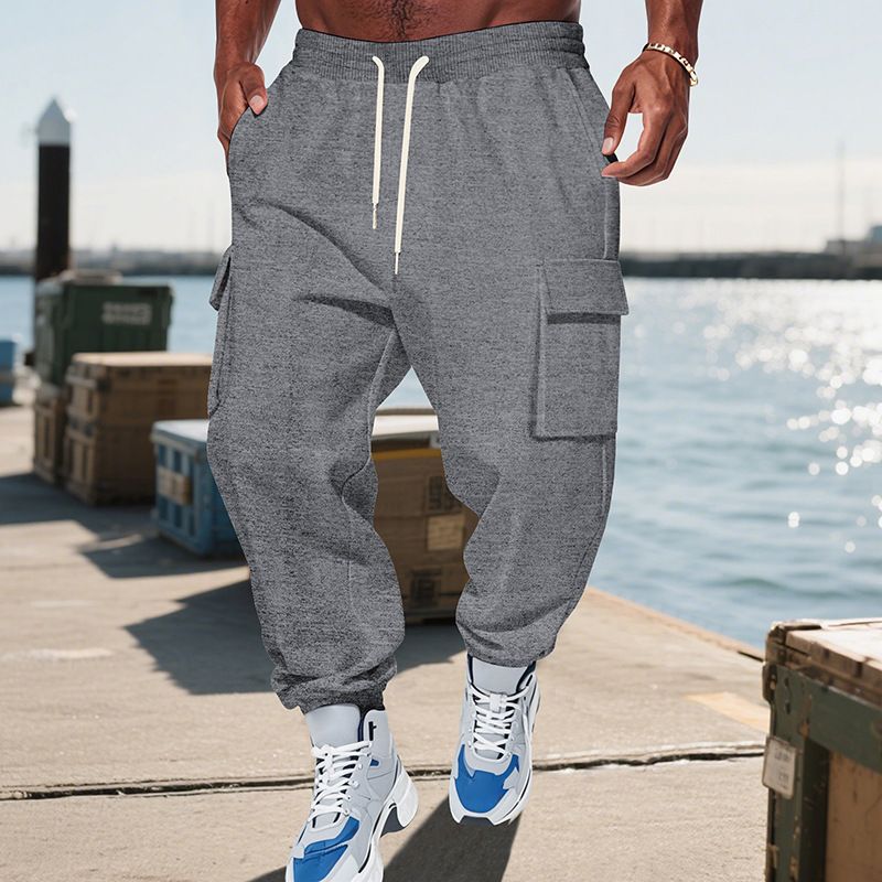 Men's Heavyweight Cargo Overalls – Multi-Pocket Utility Pants, Oversized Streetwear Style, Comfort Fit (S-XXXL_voghion.com
