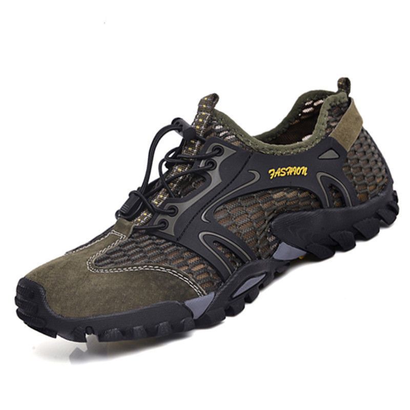 Herren 2025 Sommer Neue Mesh Atmungsaktiv Casual Wandern Outdoor Wasser Trekking Schuhe_voghion.com