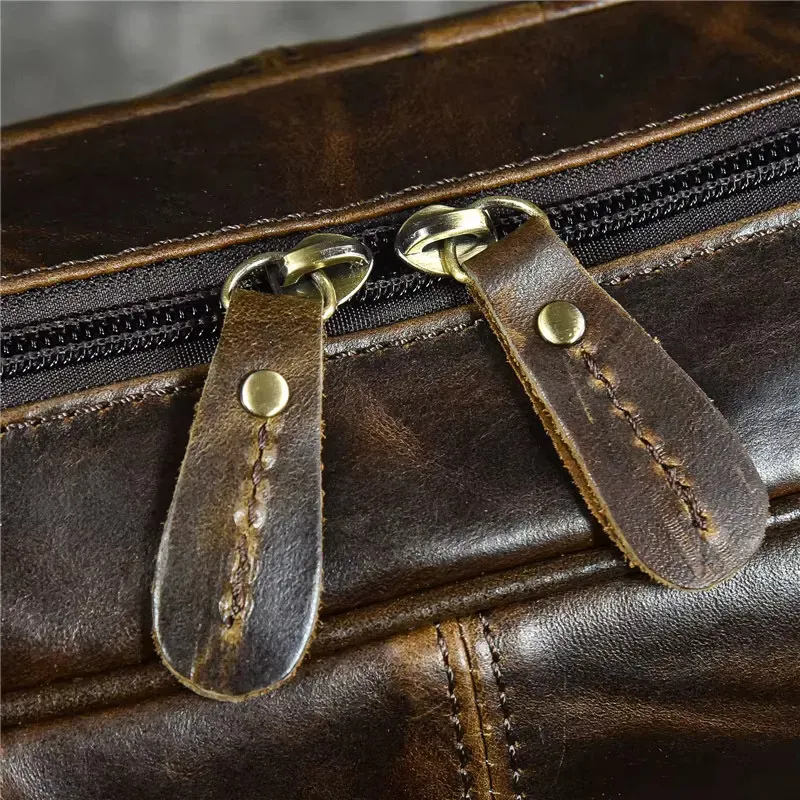 Designer Genuine Handbag For Men Travel Briefcase Male Leather Shoulder Men's Business Laptop Bag Large Messenger Bags_voghion.com