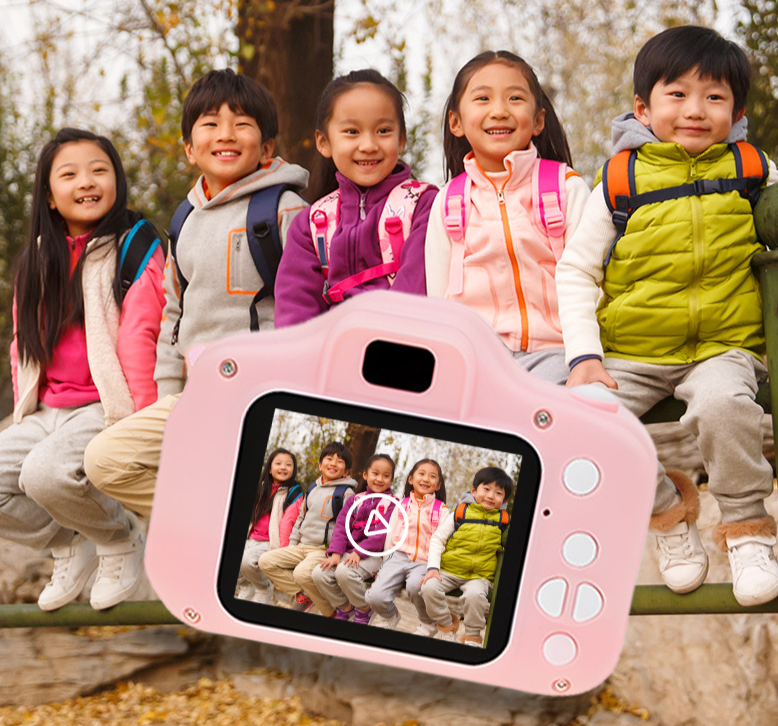 X2 Children's Digital Cartoon Kids Toy DSLR Elementary School Student Photo Video Camera_voghion.com