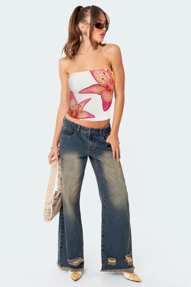 Dameskleding nieuwe straatmode positionering bedrukking sexy navel ontbloten borstomslag_voghion.com