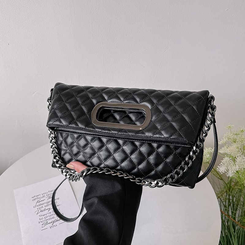 Geshiman Damen Unterarm 2025 Neue High-End-Kette Gesteppte Tragbare Faltbare Umhängetasche Handtasche Einzelne Schulter_voghion.com