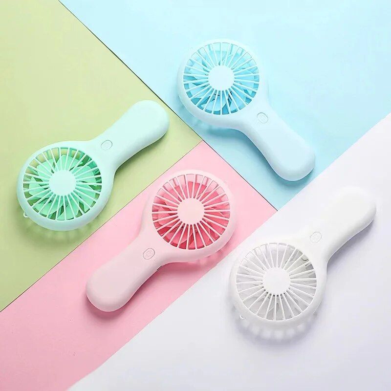 Handheld Mini Wiederaufladbare USB Fan Tasche Kleine Student Büro Desktop Tragbare_voghion.com
