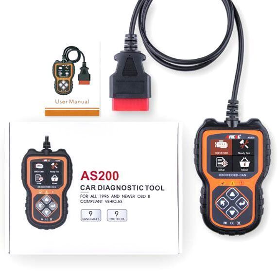 Scanner portatile ANCEL AS200 OBD2 – Strumento diagnostico e tester per motori di auto_voghion.com