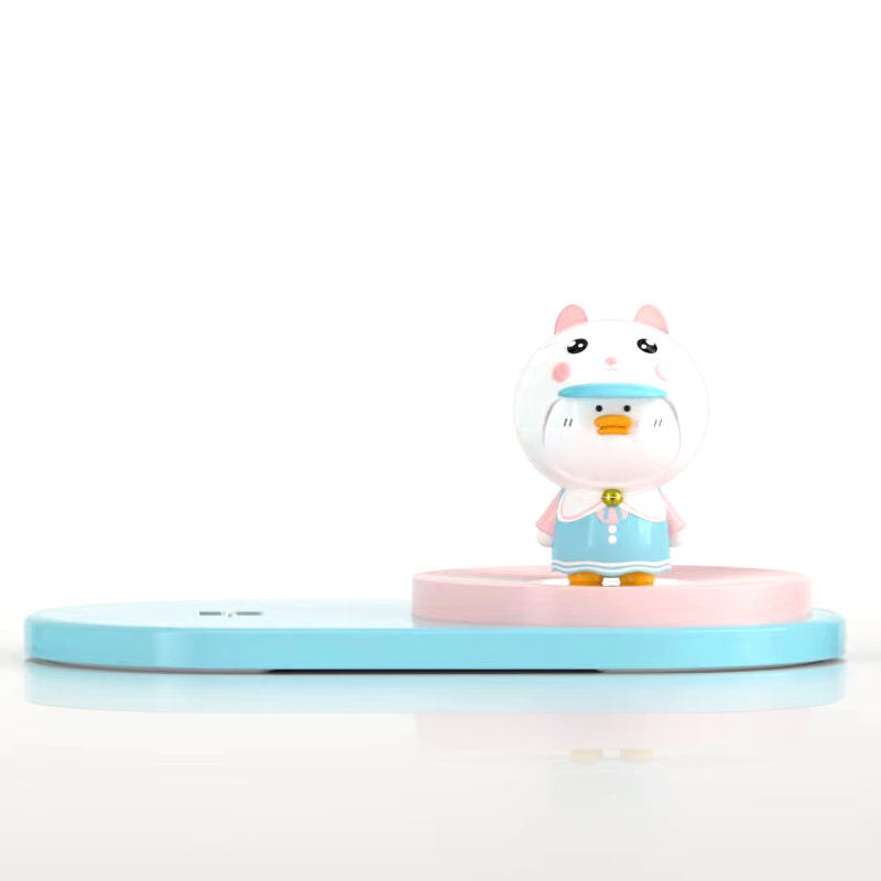 Three In One Night Light Pingguo Android 15W Fast Charging Multifunctional IP Doll Mobile Wireless Charger_voghion.com