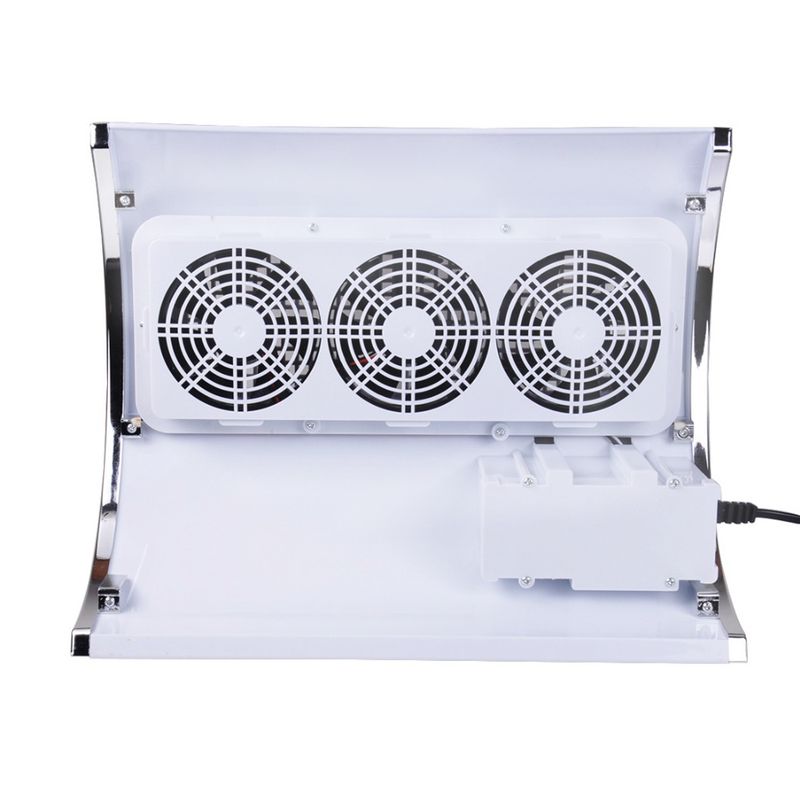 60W Nail Suction Dust Collector Large Size Strong Nail Vacuum Cleaner Machine With 3 fans 2 bags EU/US Plug Salon Tool_voghion.com
