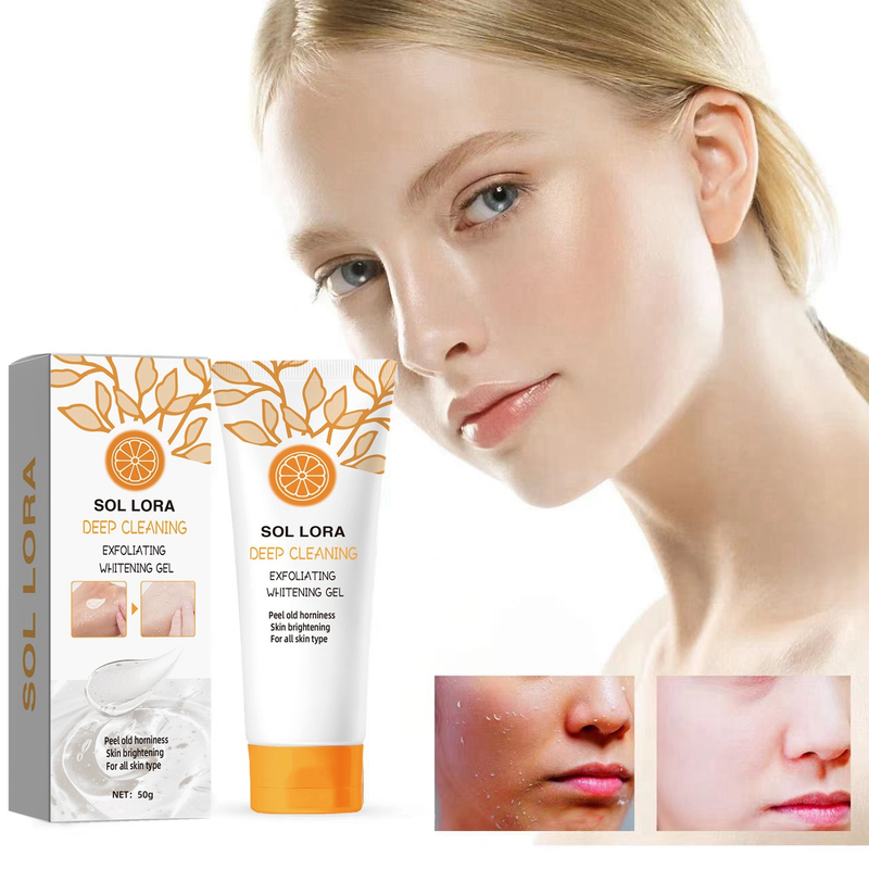 Orange renser porer, lysner, bleger, opvarmer hudorme og eksfolierer gel_voghion.com