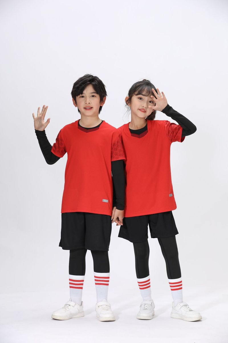 Summer children's sports quick drying clothes, training suit, short sleeved football basketball pants set, summer_voghion.com