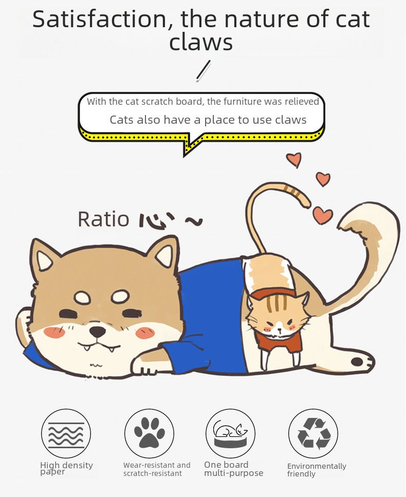 Cheese Box Cat Scratch Board Cat Nest Corrugated Paper Upper and Lower Two Layers Cat Claw Board Claw Grinder Drill Hole No Scrap Cat Toy_voghion.com