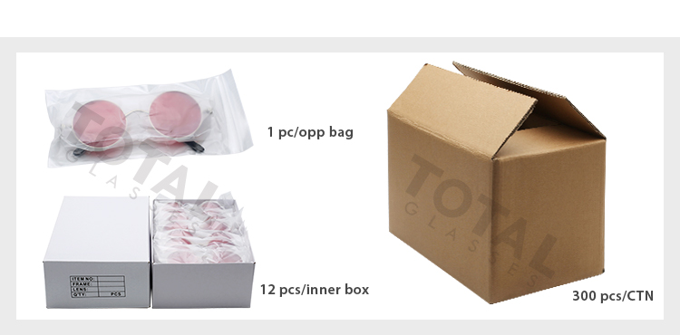 Women's retro summer polygon gradient sunglasses men's personality small frame frameless rectangular glasses_voghion.com