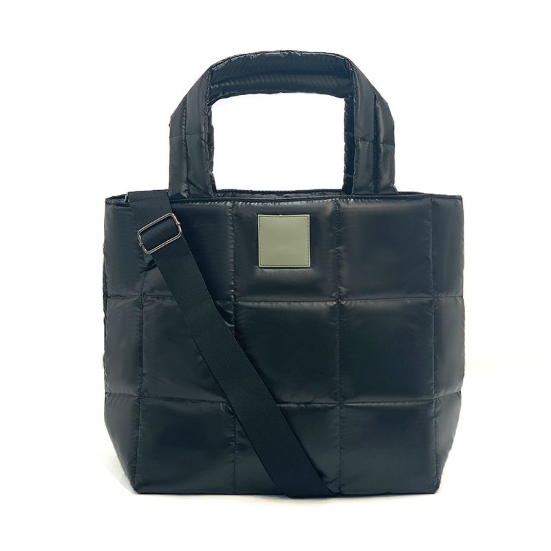 New Fashion Soft Women's Shopping Handheld Down Bag Space Cotton Interlining Waterproof Handbag_voghion.com
