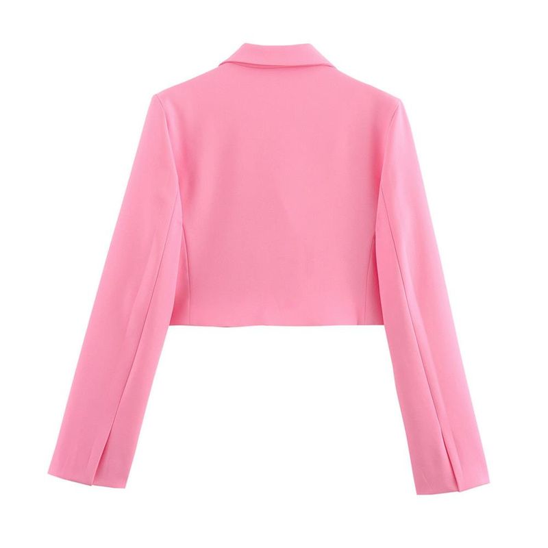 Women's Clothing 2024 Autumn Winter New Style Personality Fashion Simple Short Blazer Jacket For Women_voghion.com